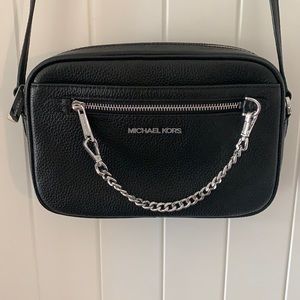 Michael Kors Black Leather Crossbody